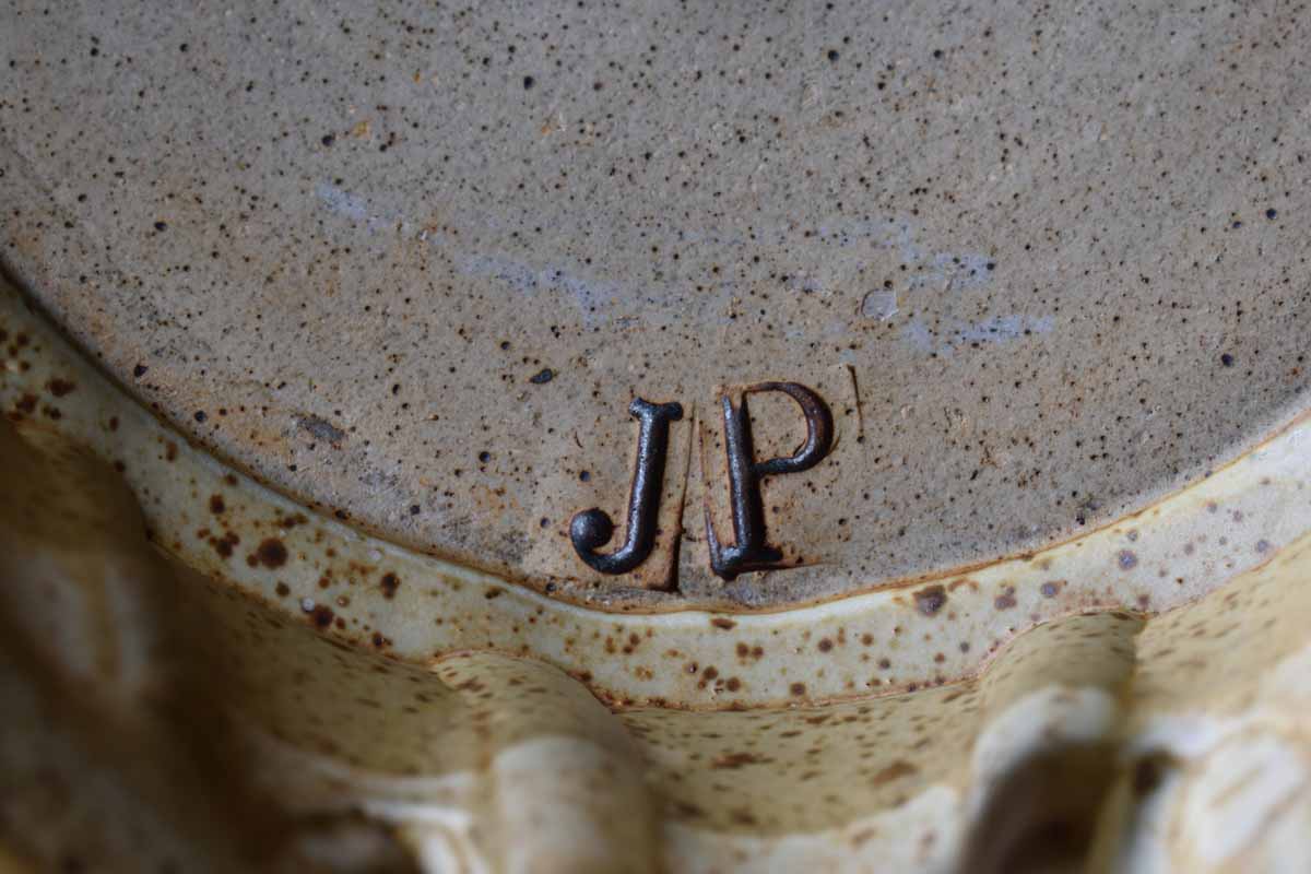 Handmade Stoneware Bundt Pan Repurposed as a Planter