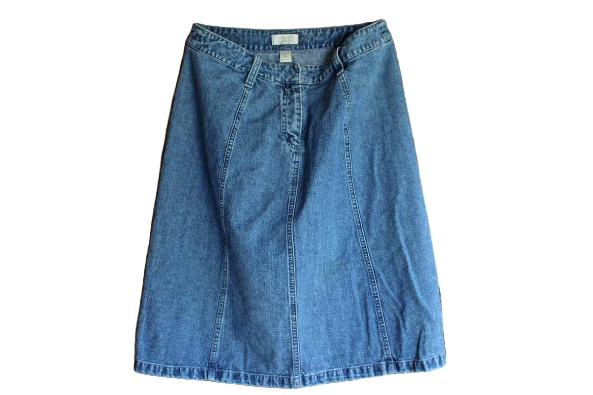 Stitching mesh denim skirt women's mid-length summer new sweet all-mat –  Lee Nhi Boutique