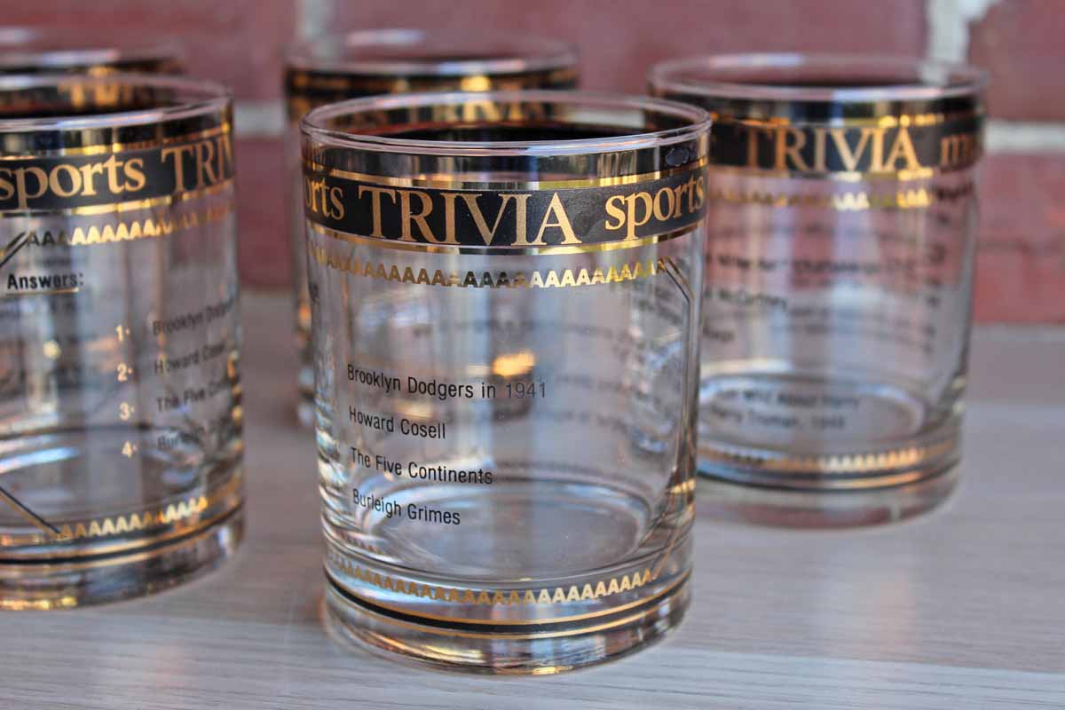 Engraved Set of 6 Glass Espresso Shot Glasses Brooklyn