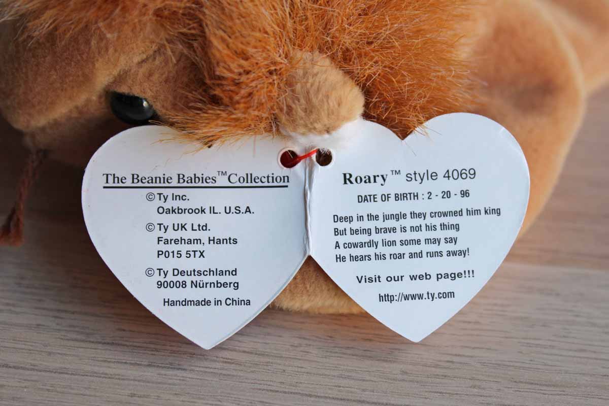 Ty lion deals beanie baby