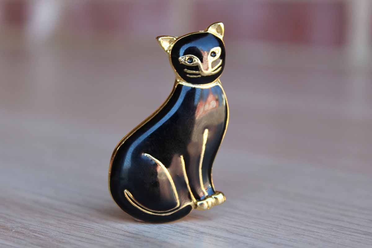 Cat brooches on sale