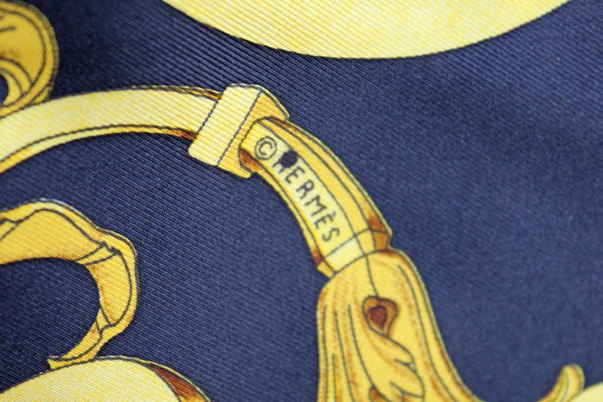 Hermes (France) 100% Silk L'Or des Chefs Scarf Designed by Artist Joachim  Metz