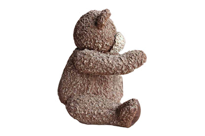 Resin statue of a sitting Teddy Bear Louis Vuitton Brown ideal for