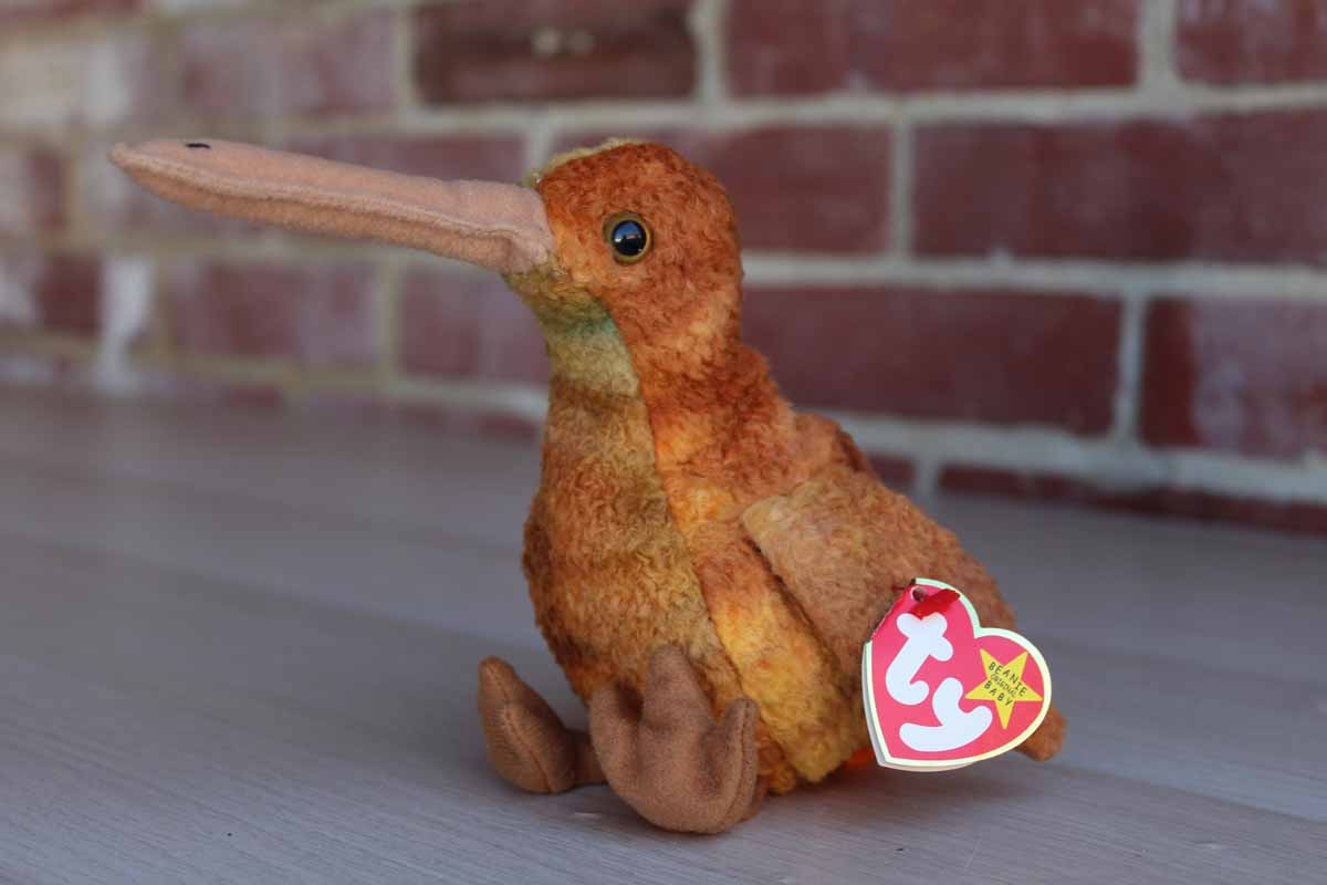 Ty beanie babies beak deals the kiwi bird