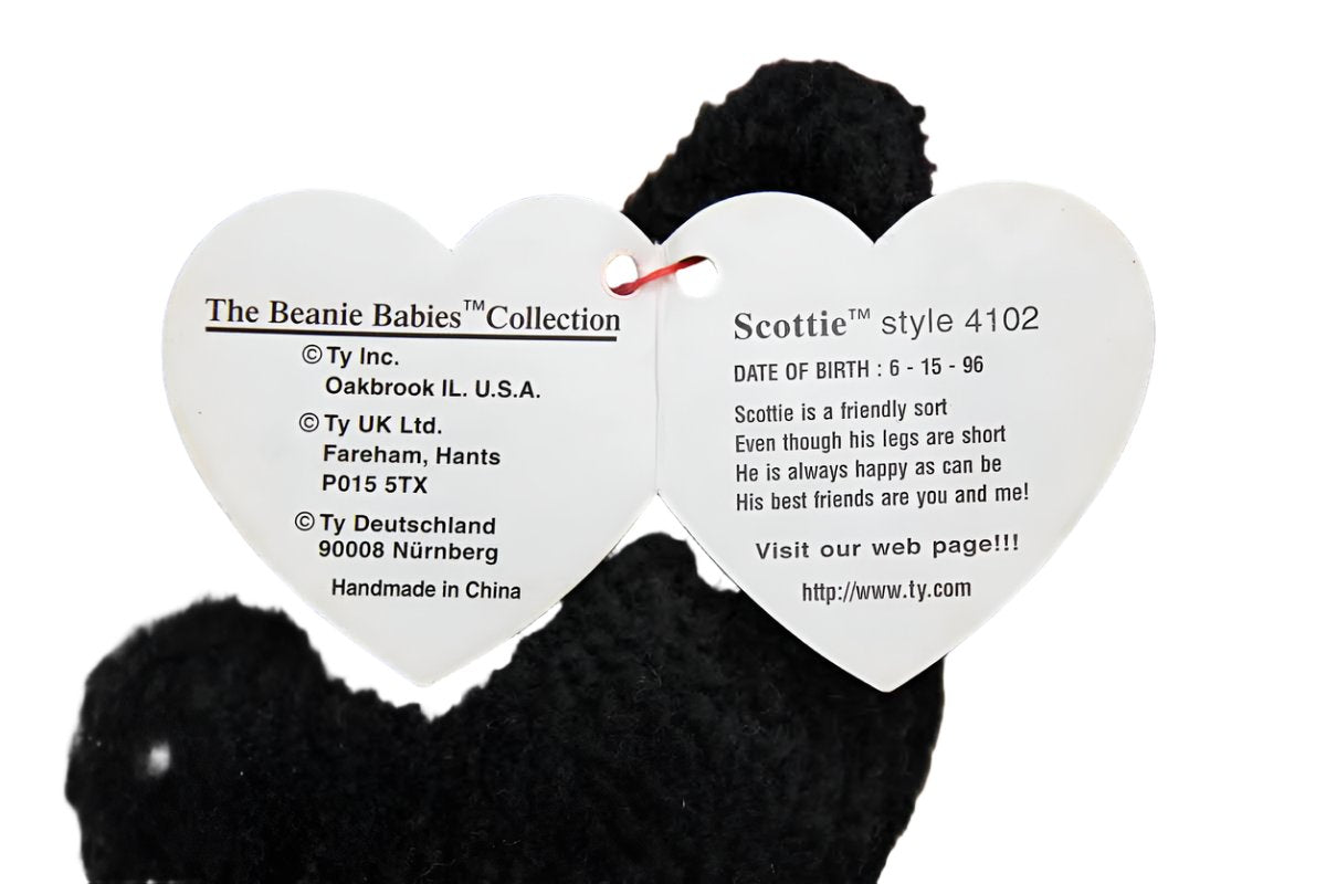 1996 scottie sales beanie baby value