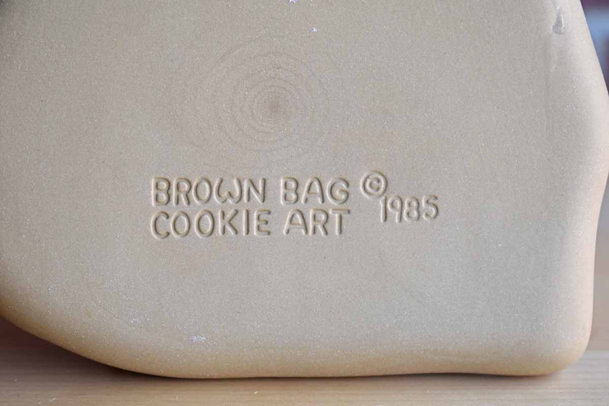 Vintage Brown Bag Cookie Art Molds 