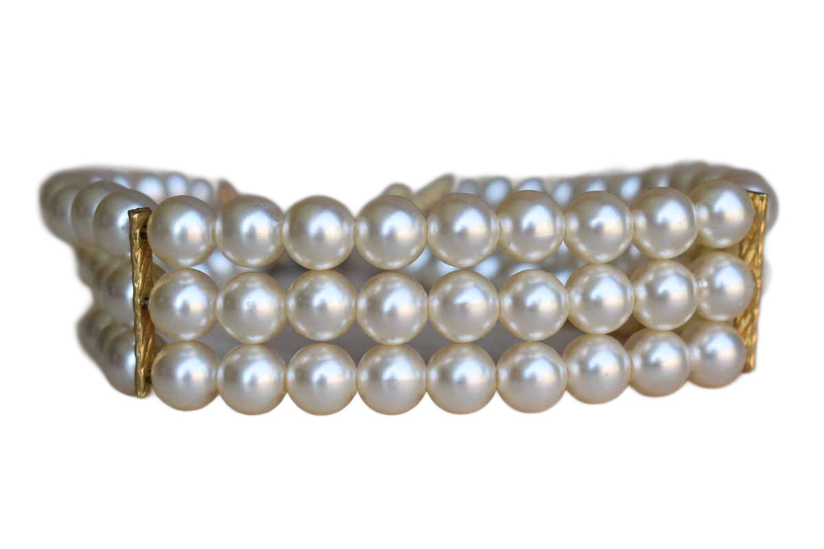 Three Strand Pearl Necklace - The Pearl Girls | Cultured Pearls | Pearl Shop